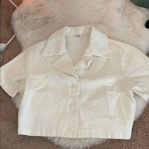 John galt cropped collared shirt